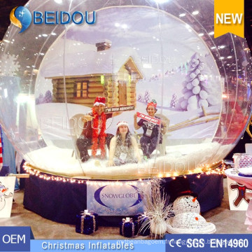 Hotsale Christmas Photo Globe de neige humain Giant Dome de neige gonflable